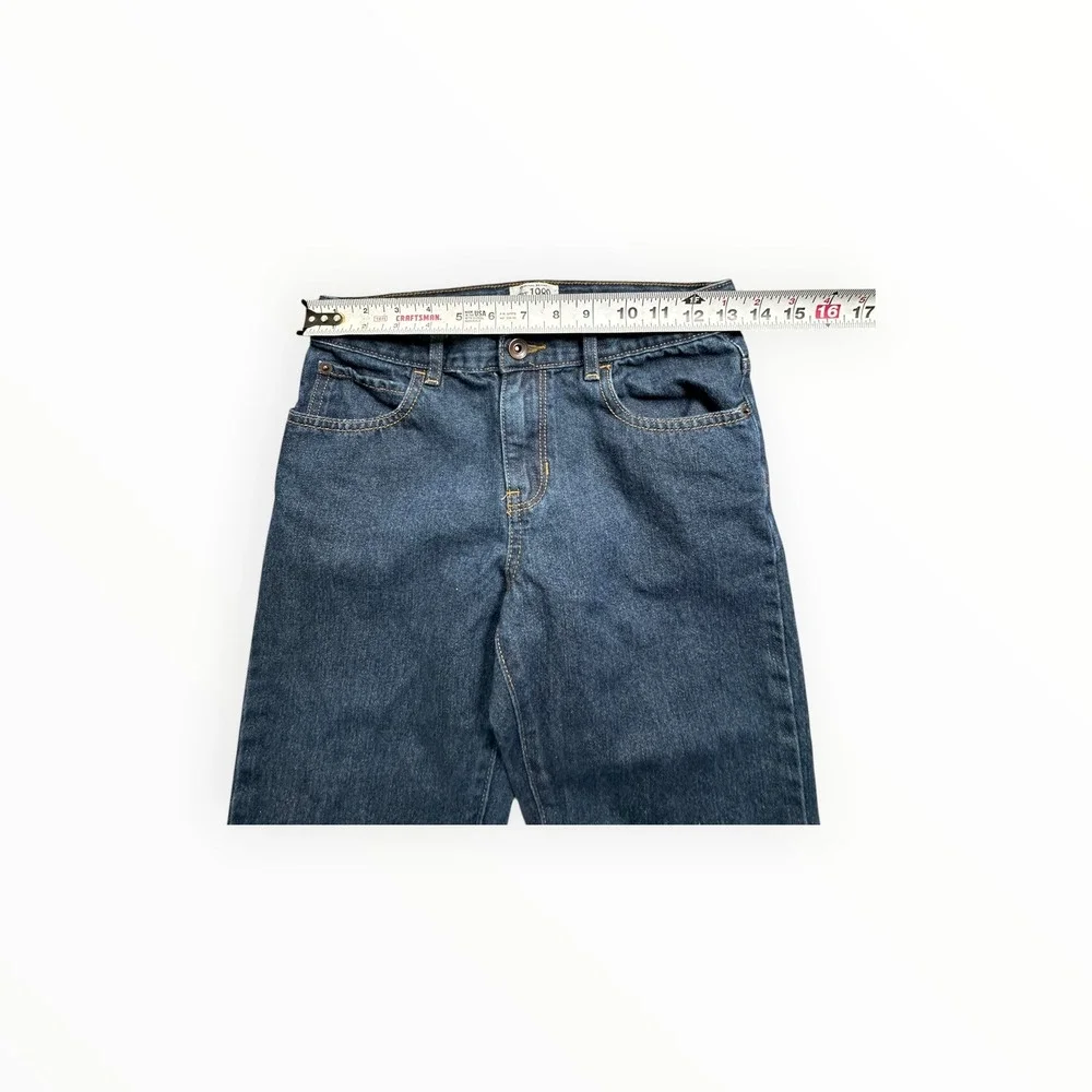 The Children's Place Jeans Boys 12 Dark Wash Skinny Fit Adjustable Waist Denim‎